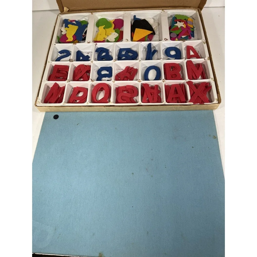 Davis Official Felt and Flannel Board #1000 -‎ with Box Vintage Check Pictures
